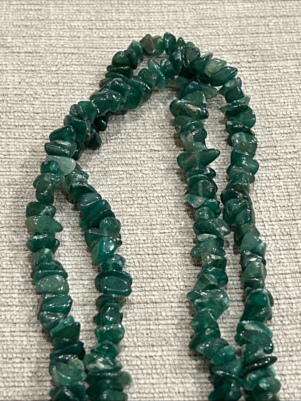 Green aventurine Chip Bead Necklace - Elegant Women’s Jewelry image 2